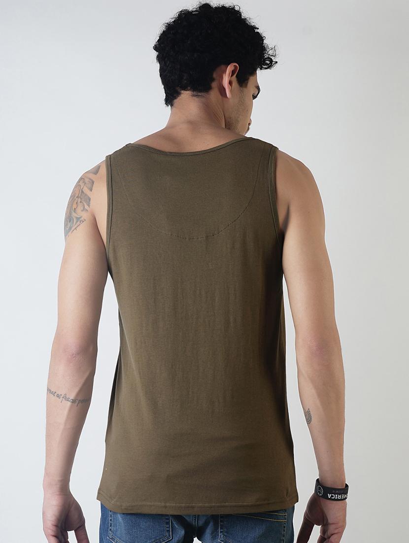 green plain vest - 16142331 - Zoom Image - 4