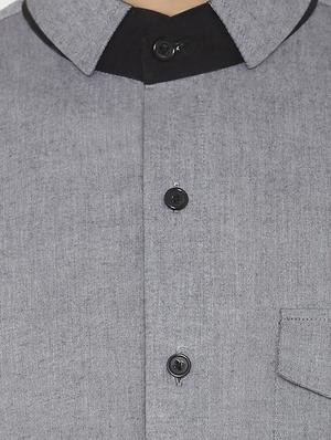 grey cotton casual shirt - 16157226 - Standard Image - 4
