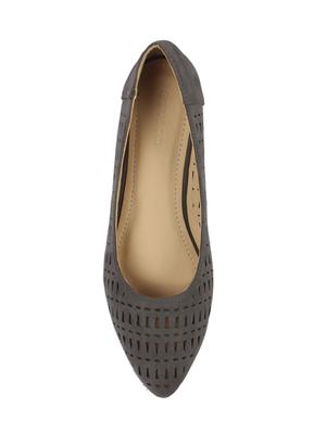 grey slip on ballerinas - 16157956 - Standard Image - 4