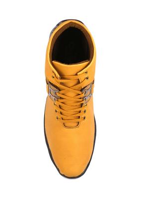 orange leatherette low ankle boots - 16158087 - Standard Image - 4