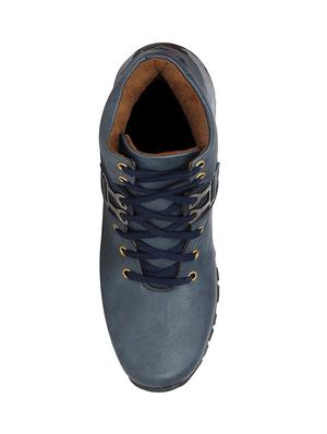 blue leatherette low ankle boots - 16158089 - Standard Image - 4