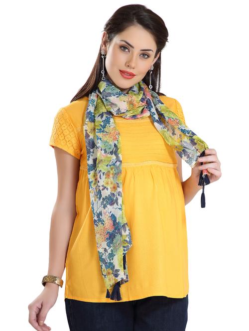 multi colored georgette scarf - 16158314 - Very Small Image - 1