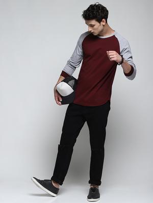 red raglan t-shirt - 16158999 - Standard Image - 4