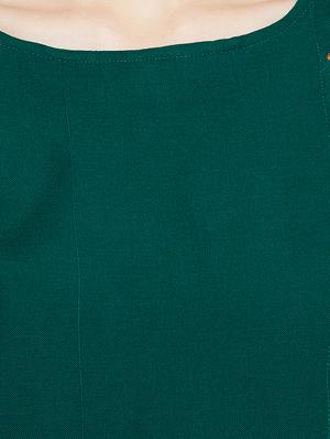 Solid a-line kurta - 16159345 - Standard Image - 4