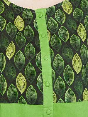 Printed a-line kurta - 16159372 - Standard Image - 4