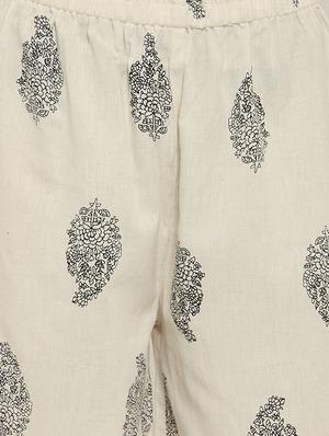 buttoned kurta with palazzo set - 16165427 - Standard Image - 4