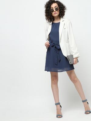 tie knot a-line dress - 16167808 - Standard Image - 4