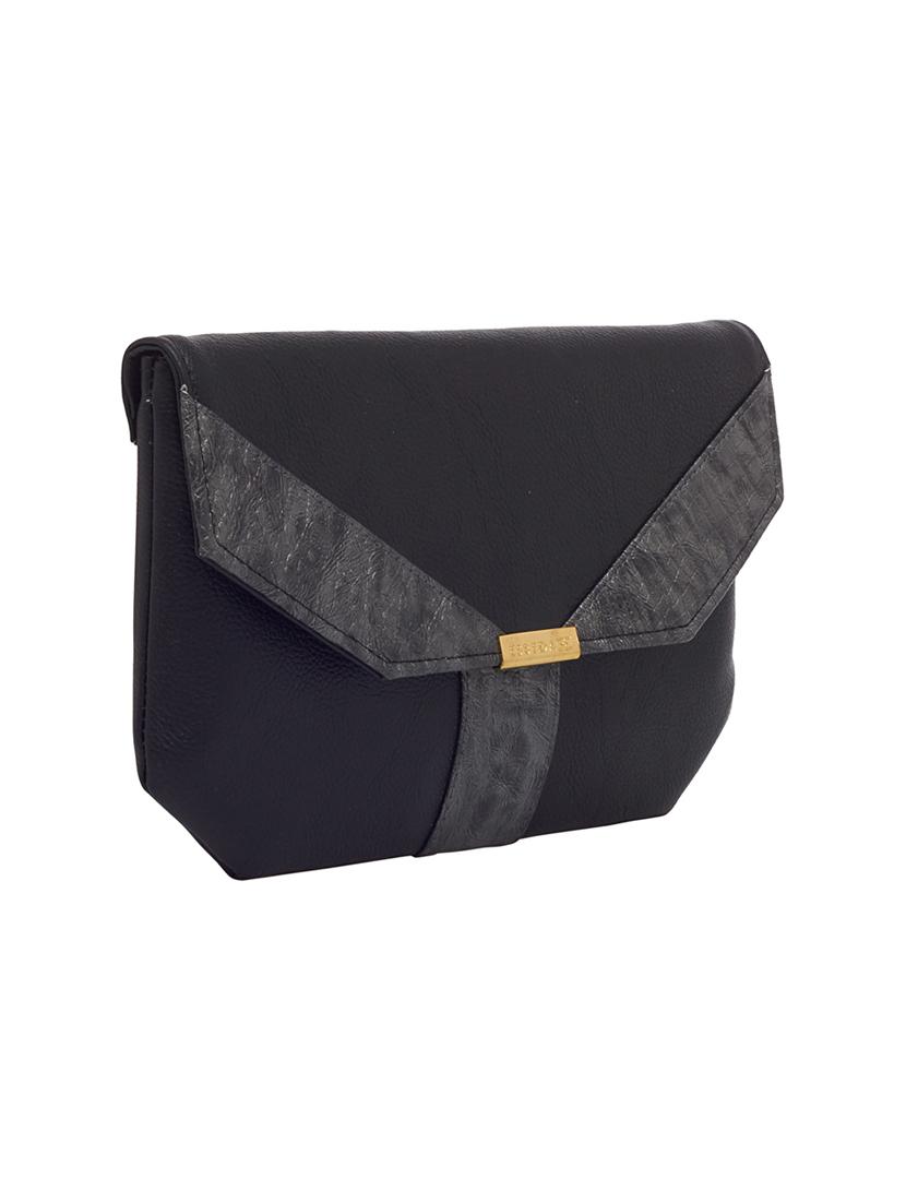 black leatherette (pu) regular clutch - 16168352 - Zoom Image - 4