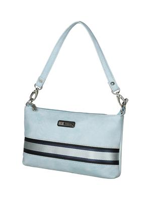 blue leatherette (pu) regular sling bag - 16168424 - Standard Image - 4