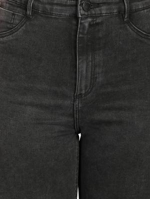high rise knee slit jeans - 16168686 - Standard Image - 4