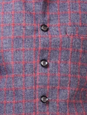 blue checkered nehru jacket - 16169247 - Standard Image - 4