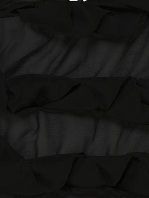 Ruffle solid plain saree with blouse - 16169322 - Standard Image - 4