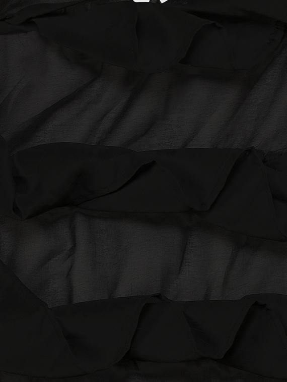 Ruffle solid plain saree with blouse - 16169322 - Zoom Image - 4