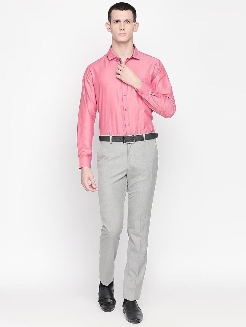 pink striped formal shirt - 16169406 - Zoom Image - 4