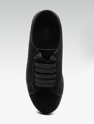 black lace-up sneakers - 16170244 - Standard Image - 4
