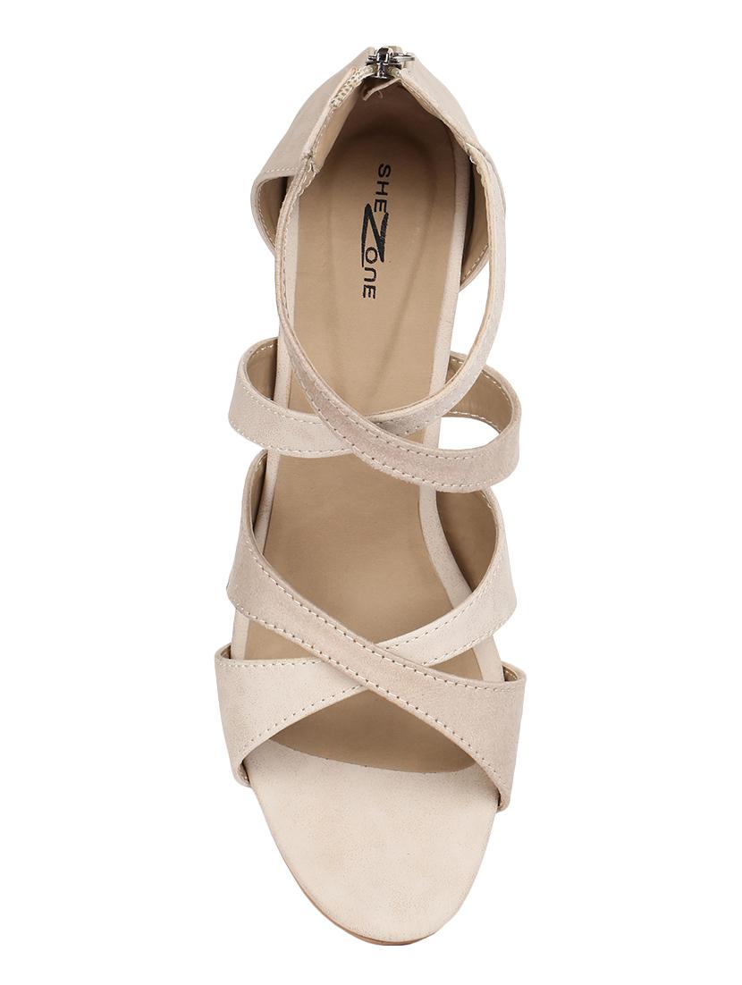 beige closed back sandals - 16171094 - Zoom Image - 4