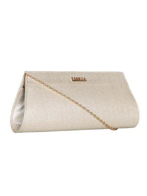 silver leatherette (pu) envelope clutch - 16171378 - Standard Image - 4