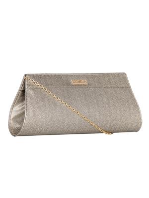 grey leatherette (pu) envelope clutch - 16171379 - Standard Image - 4