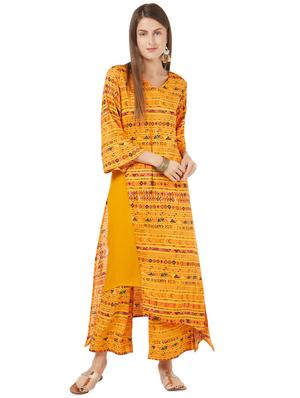 Printed flared palazzo - 16172349 - Standard Image - 4
