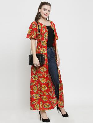 red viscose shrug - 16173383 - Standard Image - 4