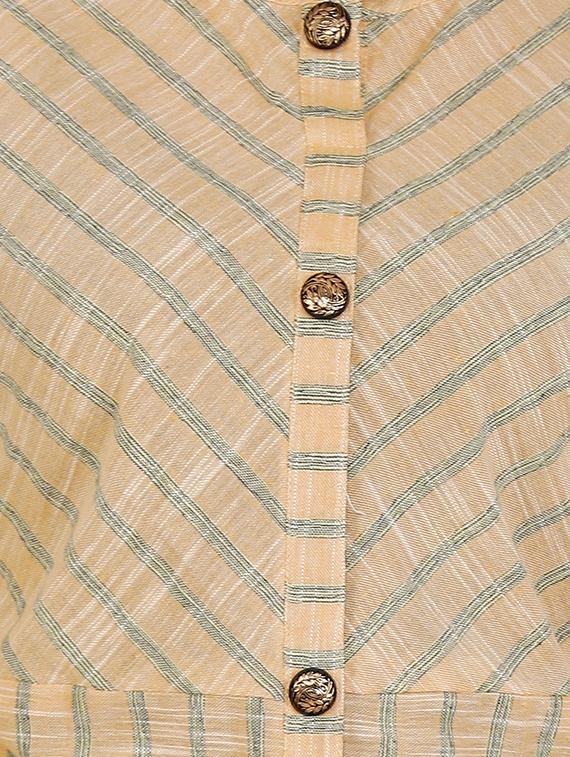 striped straight kurta - 16174124 - Zoom Image - 4