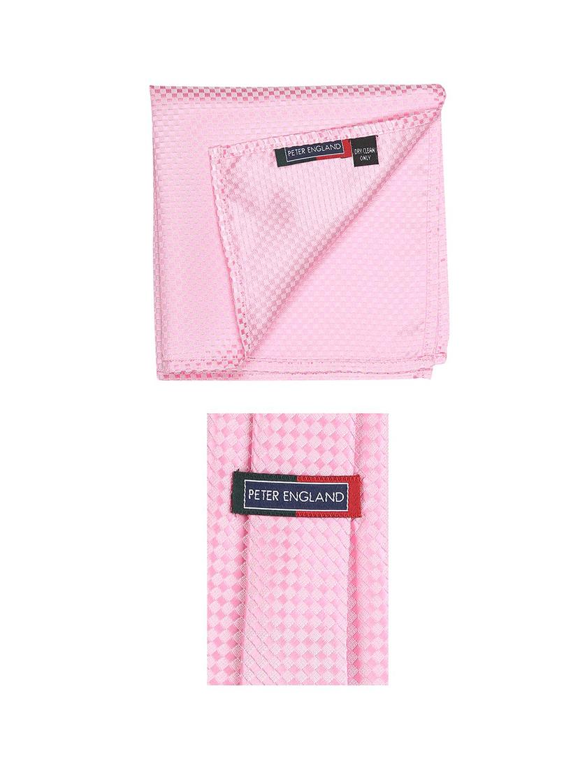 pink microfiber tie and pocket square - 16174351 - Zoom Image - 4