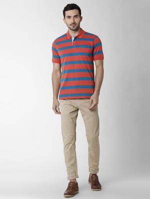 beige solid chinos - 16174436 - Standard Image - 4