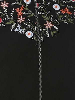 embroidered zip up jacket - 16178260 - Standard Image - 4