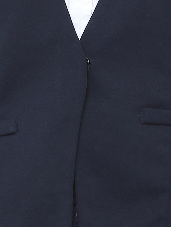 v-neck solid casual blazer - 16178264 - Zoom Image - 4