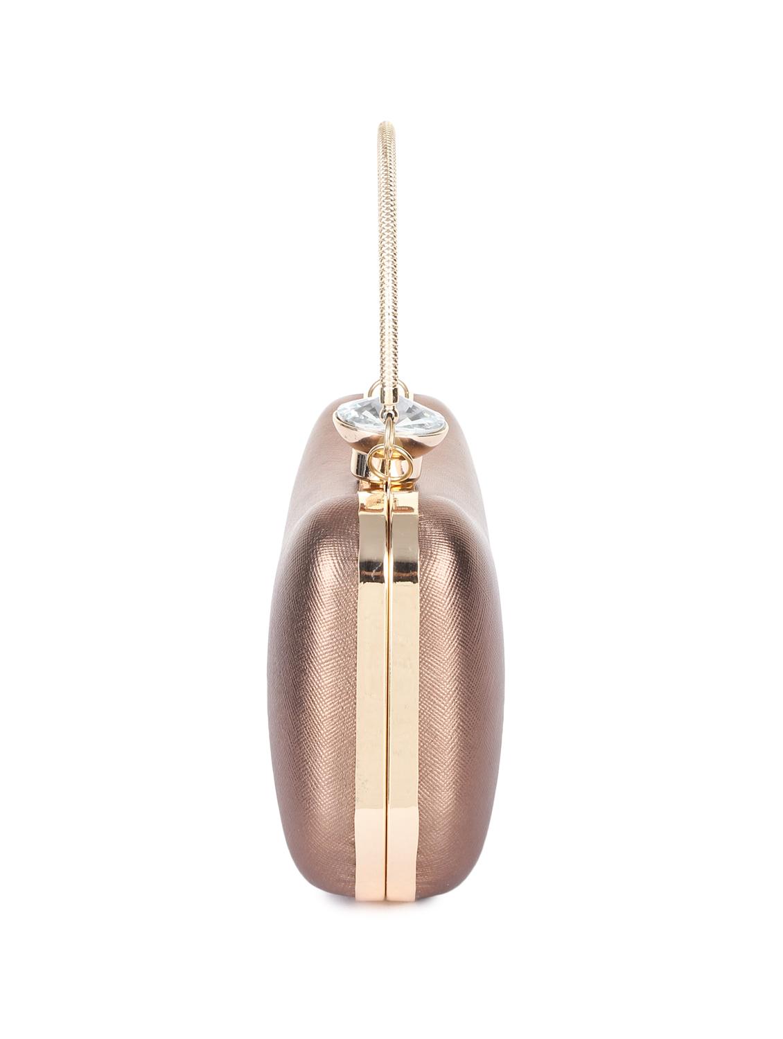 rose gold shimmer ethnic clutch - 16179769 - Zoom Image - 4
