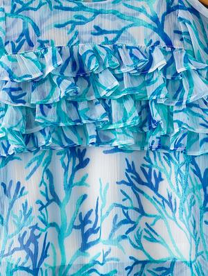 blue georgette top - 16180844 - Standard Image - 4
