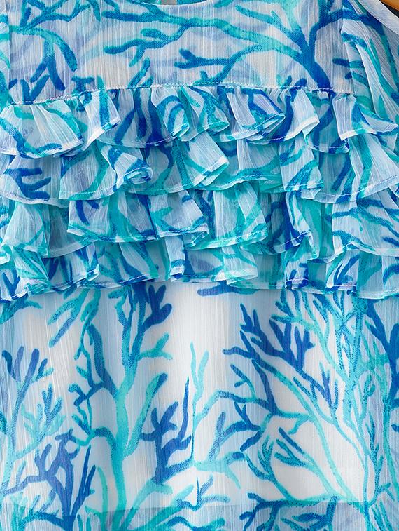 blue georgette top - 16180844 - Zoom Image - 4