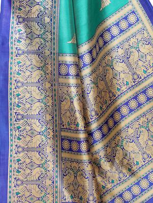 kalamkari mysore silk saree with blouse - 16185410 - Standard Image - 4