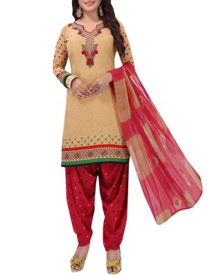 set of 2 multicolor unstitched suit combo - 16186663 - Standard Image - 4