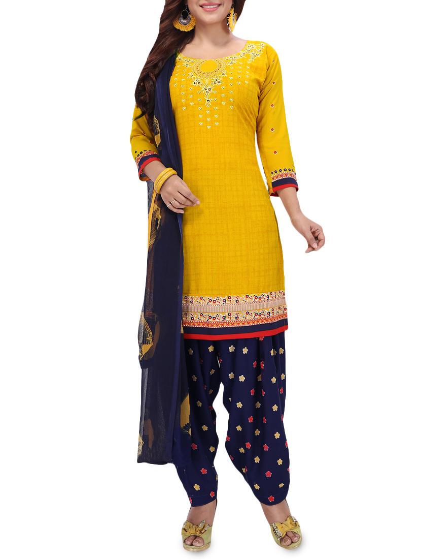 set of 2 multicolor unstitched suit combo - 16186676 - Zoom Image - 4