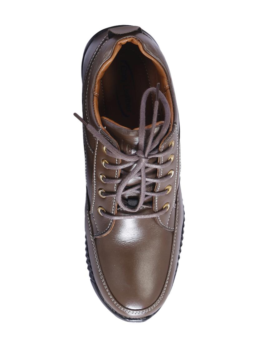 brown leather lace up shoes - 16187572 - Zoom Image - 4