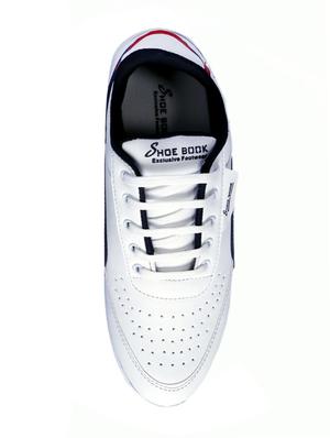 white leatherette lace up shoes - 16187602 - Standard Image - 4