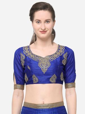 zari embroidered a-line lehenga - 16188001 - Standard Image - 4