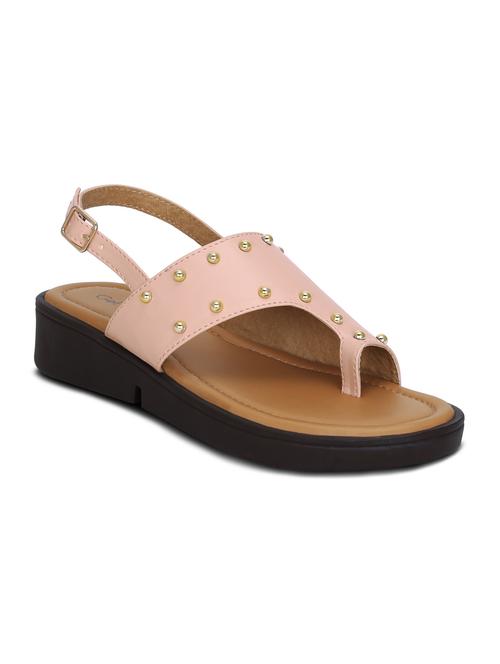 pink flat forms sandals - 16189913 - Standard Image - 1
