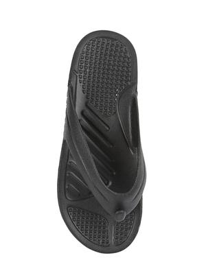 black pvc toe separator flip flops - 16191018 - Standard Image - 4
