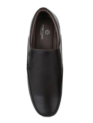 brown leatherette slipons - 16192562 - Standard Image - 4