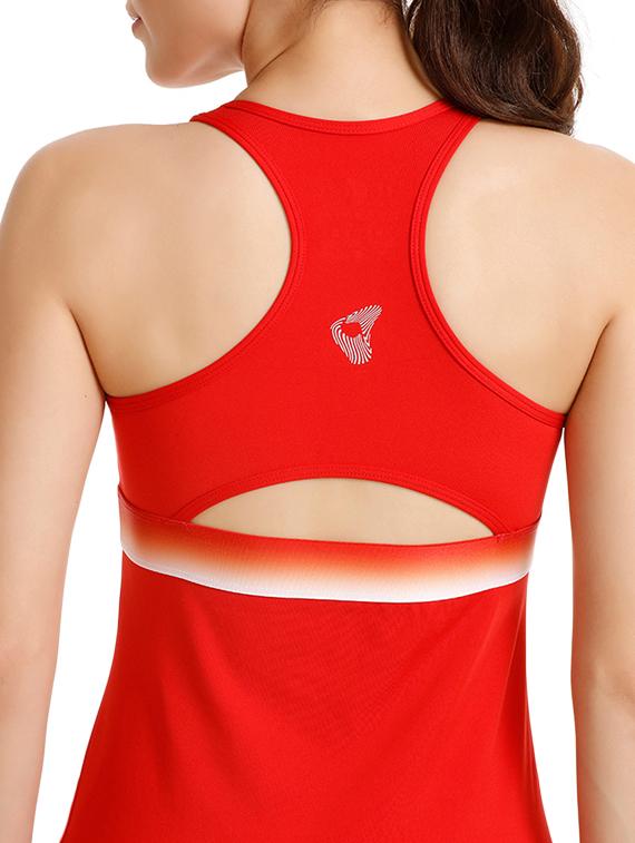cut out detail racer back tank tee - 16194093 - Zoom Image - 4
