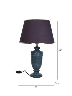 Fos Lighting Green Marble Trophy Table Lamp with Chrome Brown Shade - 16194773 - Standard Image - 4