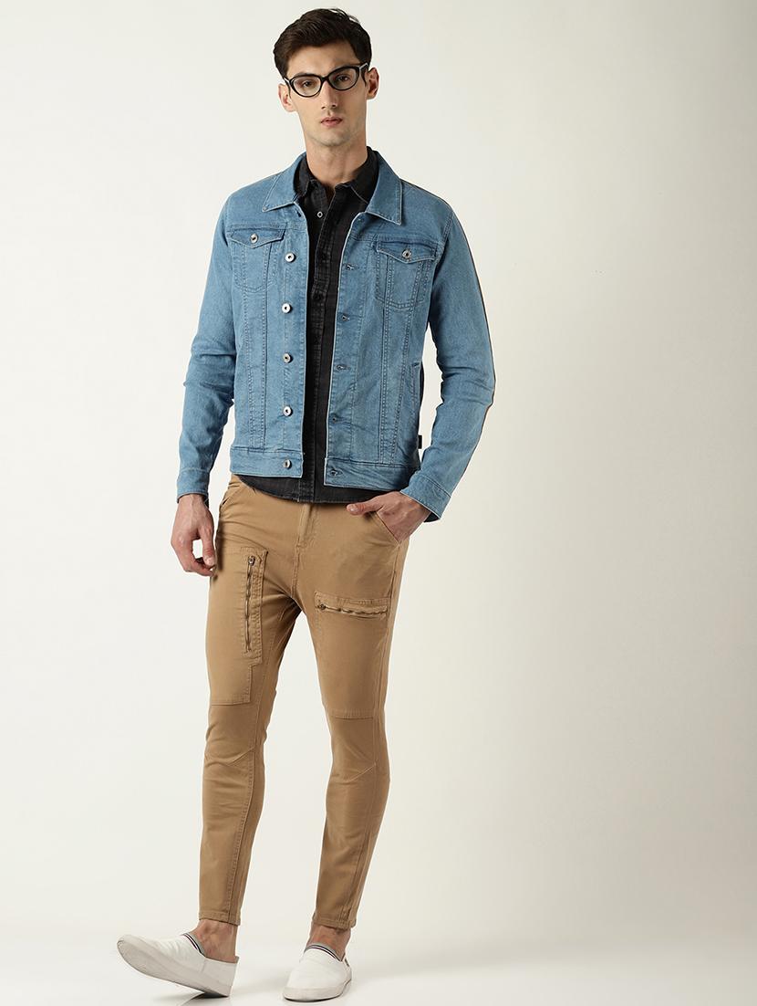 brown solid chinos - 16196660 - Zoom Image - 4