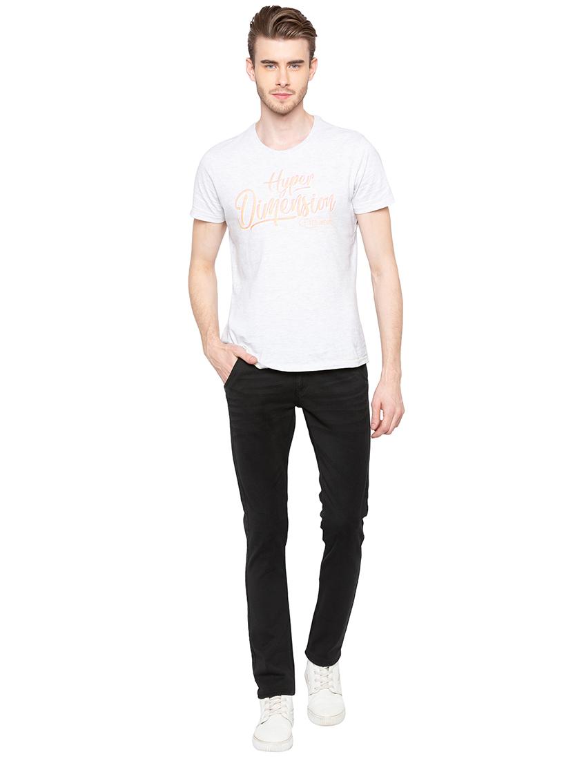 black cotton plain jeans - 16197861 - Zoom Image - 4