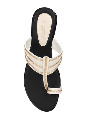 beige one toe sandals - 16198560 - Standard Image - 4