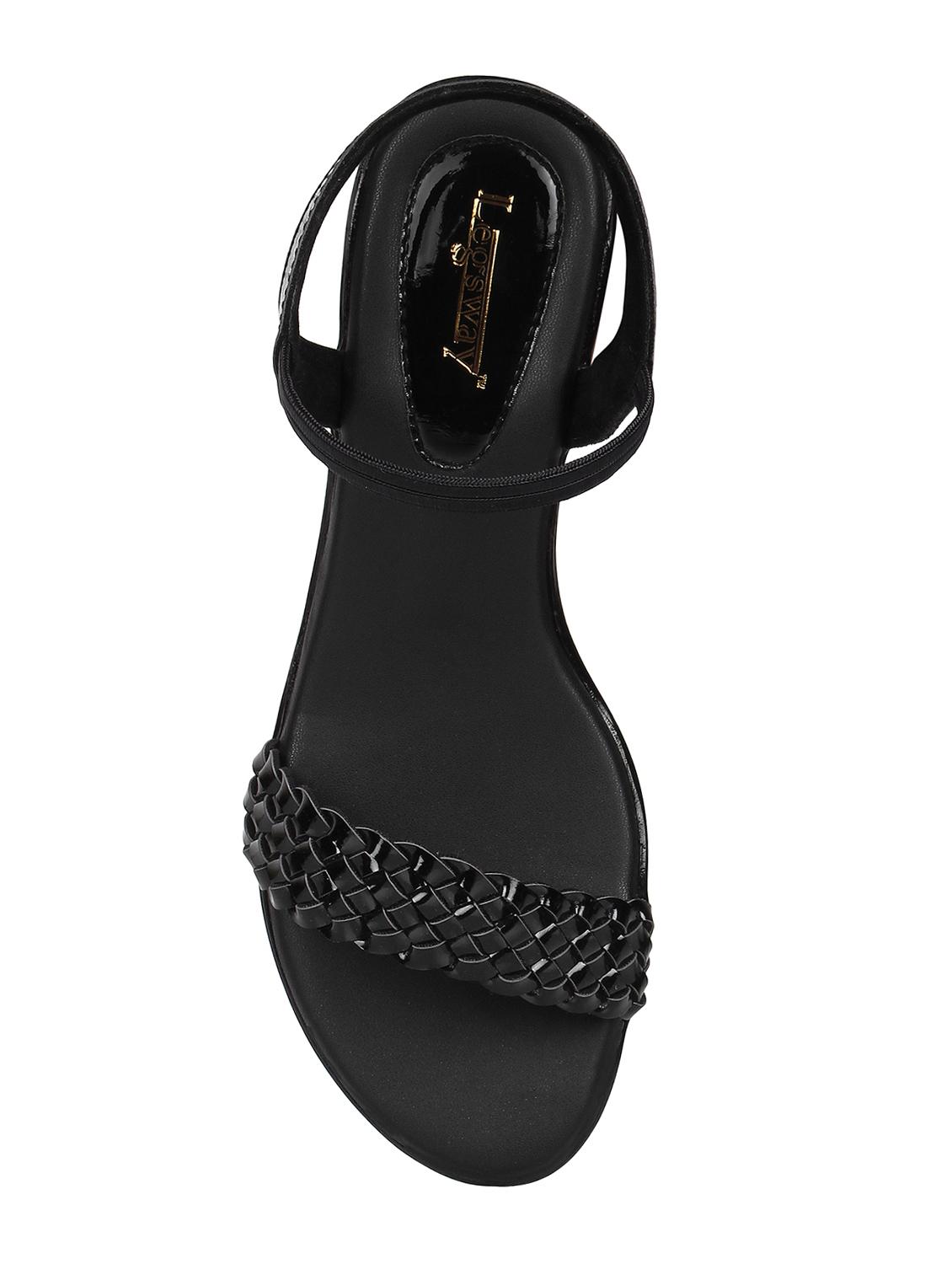 black back strap sandals - 16198564 - Zoom Image - 4