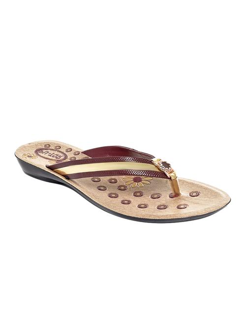 brown toe separator flip flops - 16198866 - Very Small Image - 1