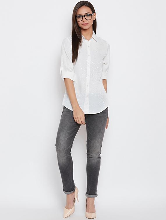 roll up sleeved back pleat shirt - 16198958 - Zoom Image - 4