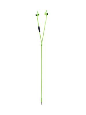 green plastic in ear phones - 16200784 - Standard Image - 4